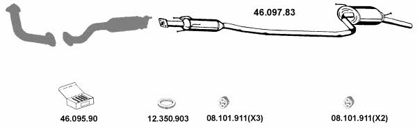 Eberspaecher 462007 Exhaust system 462007