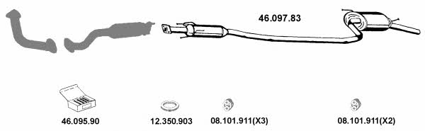 Eberspaecher 462010 Exhaust system 462010