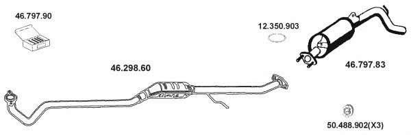  462020 Exhaust system 462020