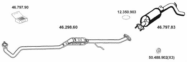  462021 Exhaust system 462021