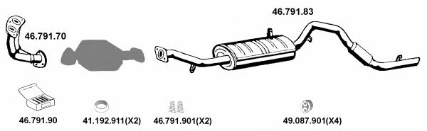  462024 Exhaust system 462024