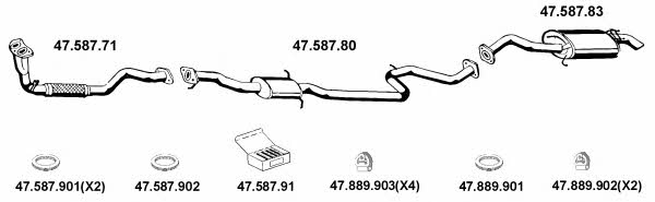  472018 Exhaust system 472018