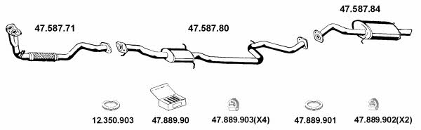  472019 Exhaust system 472019