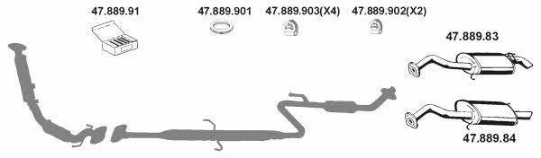  472037 Exhaust system 472037