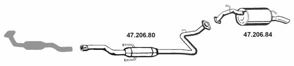  472064 Exhaust system 472064