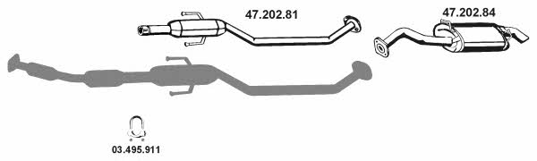  472066 Exhaust system 472066