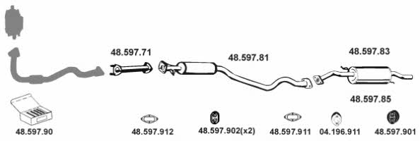 482010 Exhaust system 482010