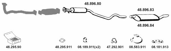  482018 Exhaust system 482018