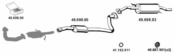  492001 Exhaust system 492001