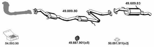  492028 Exhaust system 492028