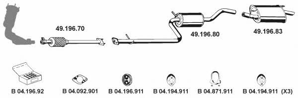 Eberspaecher 492072 Exhaust system 492072