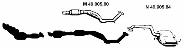  492076 Exhaust system 492076