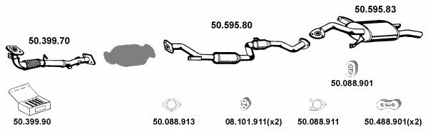  502003 Exhaust system 502003