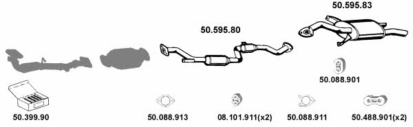  502005 Exhaust system 502005