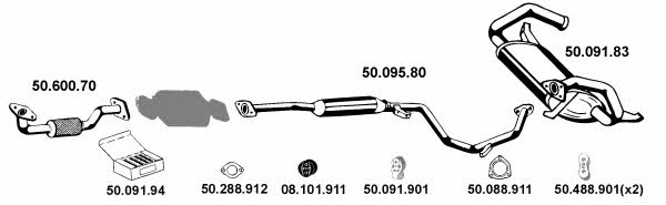  502009 Exhaust system 502009