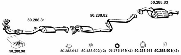  502016 Exhaust system 502016
