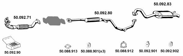  502020 Exhaust system 502020