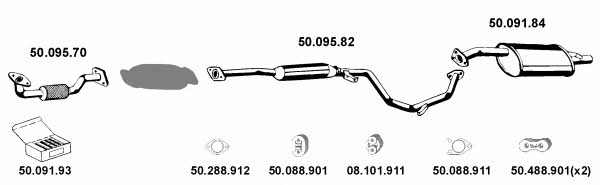  502023 Exhaust system 502023