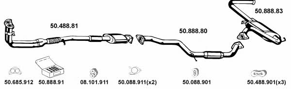 502026 Exhaust system 502026