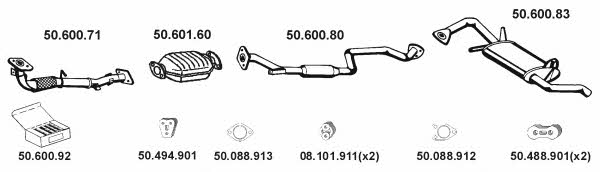  502032 Exhaust system 502032