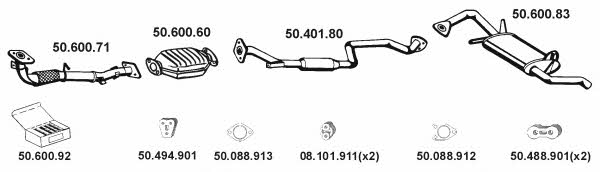  502033 Exhaust system 502033