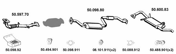  502034 Exhaust system 502034