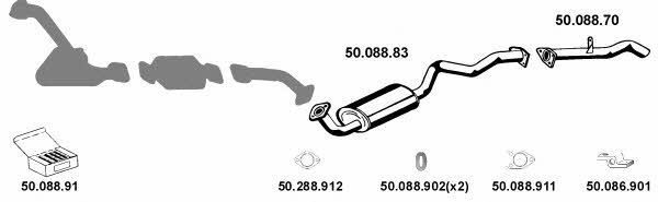  502037 Exhaust system 502037