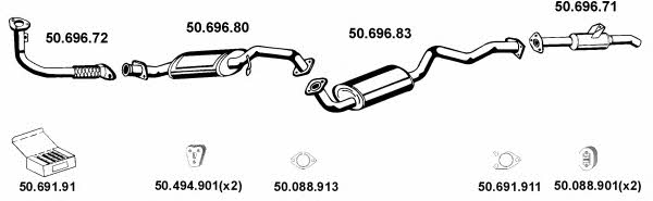  502053 Exhaust system 502053