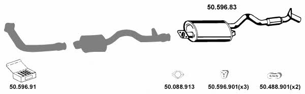  502060 Exhaust system 502060