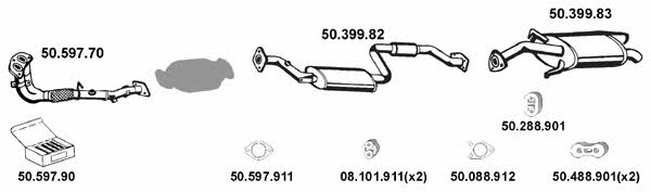  502061 Exhaust system 502061