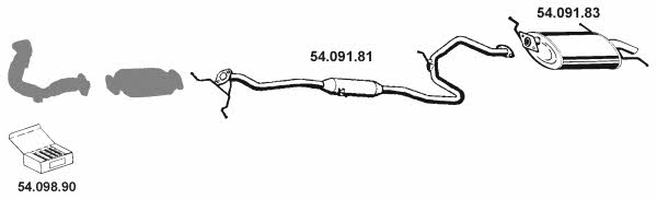  542004 Exhaust system 542004