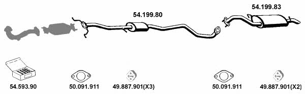 Eberspaecher 542006 Exhaust system 542006