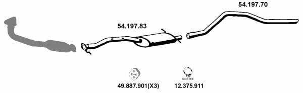  542016 Exhaust system 542016