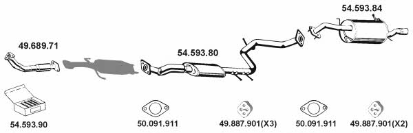 Eberspaecher 542020 Exhaust system 542020