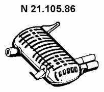 Eberspaecher 21.105.86 End Silencer 2110586