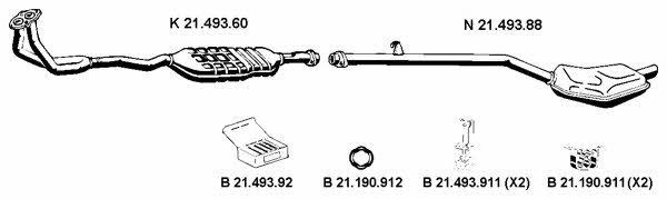  212102 Exhaust system 212102