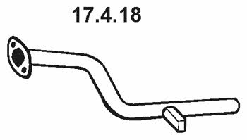 Eberspaecher 17.4.18 Exhaust pipe 17418