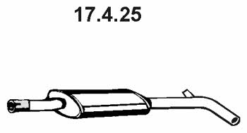 Eberspaecher 17.4.25 Central silencer 17425
