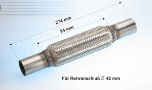 Eberspaecher 99.112.79 Corrugated pipe 9911279