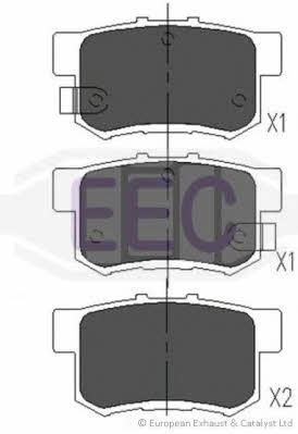 EEC BRP1010 Brake Pad Set, disc brake BRP1010