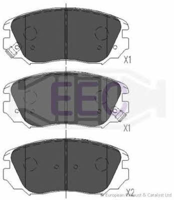 EEC BRP1695 Brake Pad Set, disc brake BRP1695