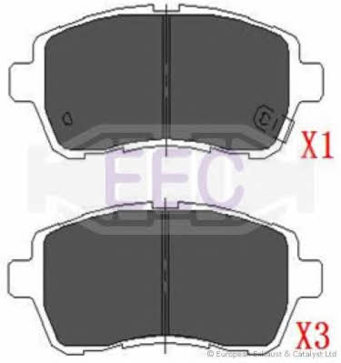 EEC BRP1841 Brake Pad Set, disc brake BRP1841