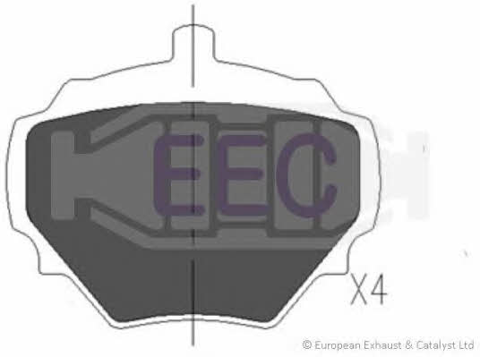 EEC BRP0706 Brake Pad Set, disc brake BRP0706