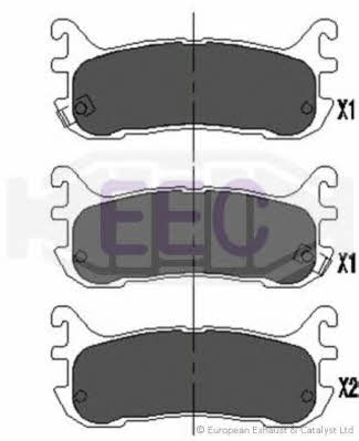 EEC BRP0887 Brake Pad Set, disc brake BRP0887