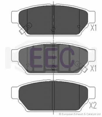 EEC BRP0894 Brake Pad Set, disc brake BRP0894