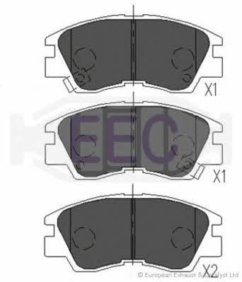 EEC BRP0717 Brake Pad Set, disc brake BRP0717