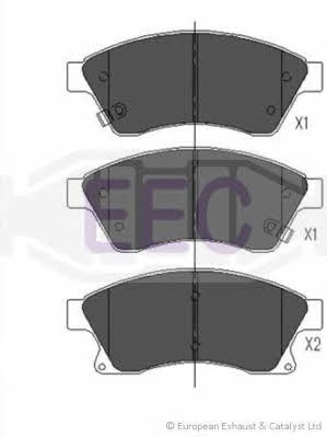 EEC BRP1771 Brake Pad Set, disc brake BRP1771