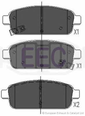 EEC BRP1773 Brake Pad Set, disc brake BRP1773