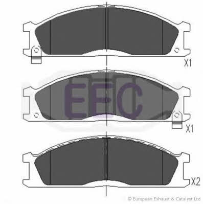 EEC BRP0605 Brake Pad Set, disc brake BRP0605