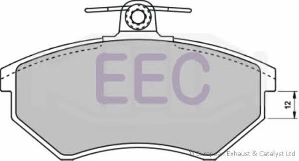EEC BRP0707 Brake Pad Set, disc brake BRP0707